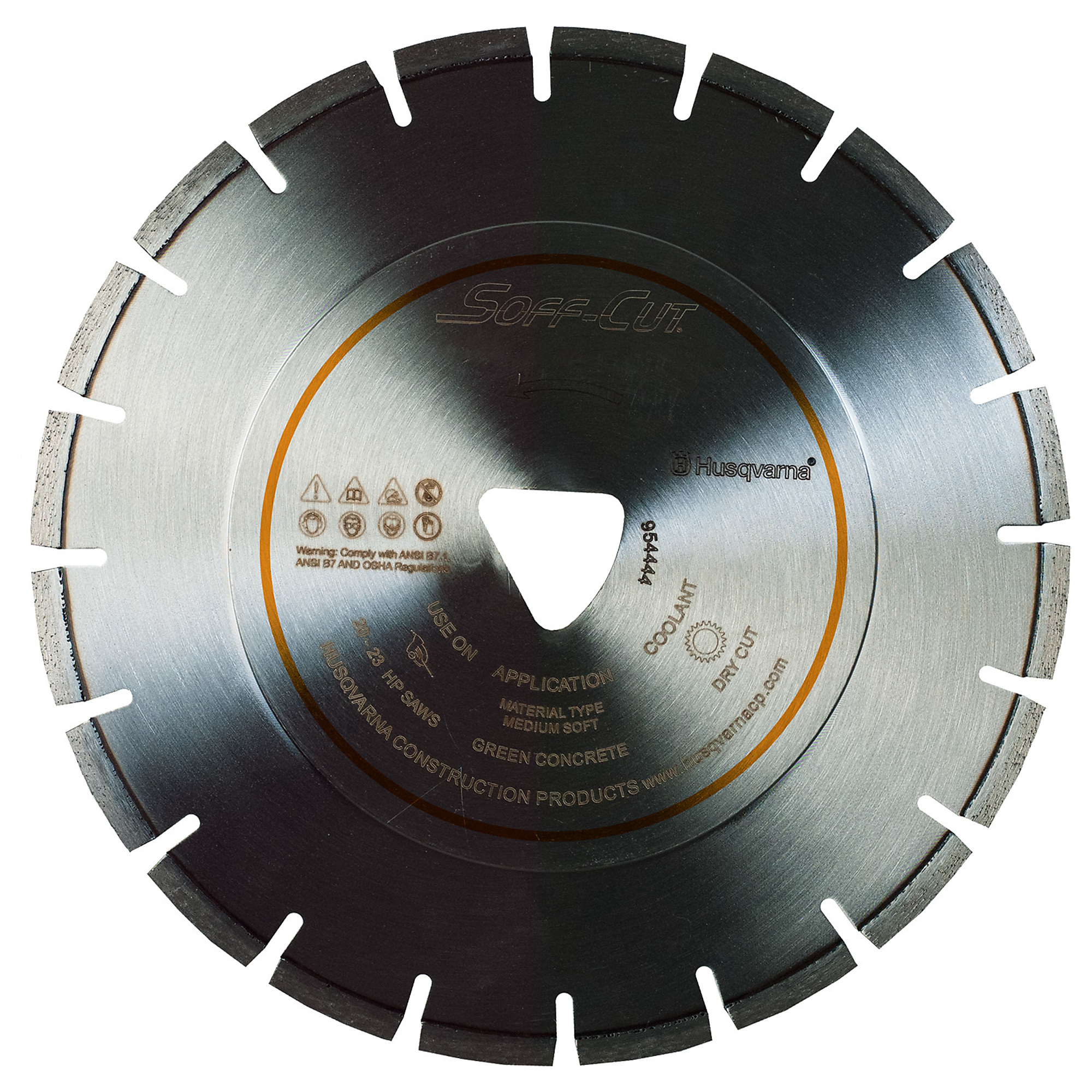 Husqvarna, FLX-4,000 Orange Soff-Cut blade, Blade Diameter 6 in, Included (qty.) 1, Model# 575383227
